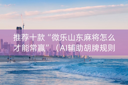 推荐十款“微乐山东麻将怎么才能常赢”（AI辅助胡牌规则)