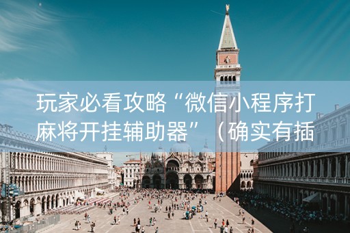 玩家必看攻略“微信小程序打麻将开挂辅助器”（确实有插件吗)