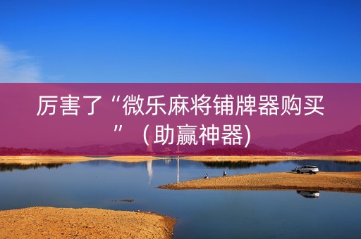 厉害了“微乐麻将铺牌器购买”（助赢神器)
