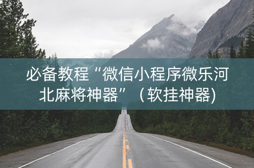 必备教程“微信小程序微乐河北麻将神器”（软挂神器)