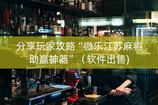 分享玩家攻略“微乐江苏麻将助赢神器”（软件出售)