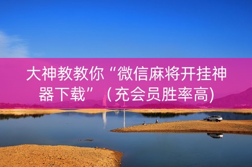 大神教教你“微信麻将开挂神器下载”（充会员胜率高)