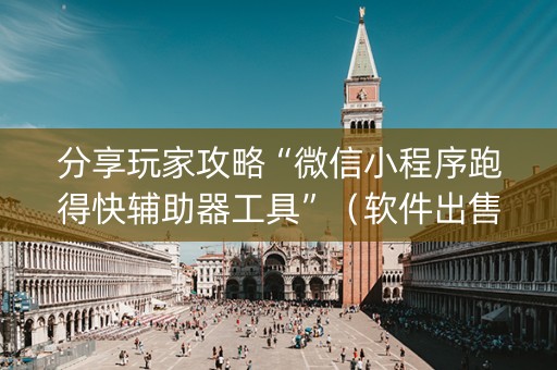 分享玩家攻略“微信小程序跑得快辅助器工具”（软件出售)