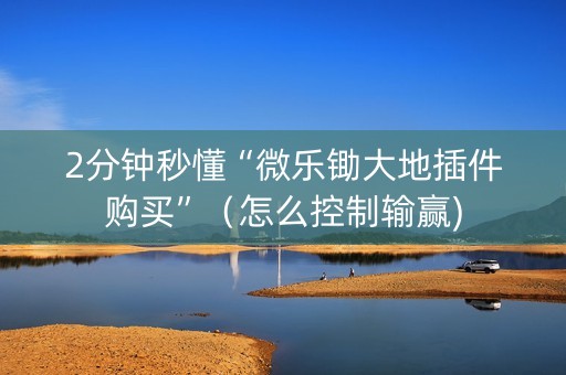 2分钟秒懂“微乐锄大地插件购买”（怎么控制输赢)