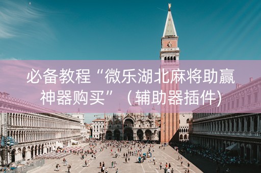 必备教程“微乐湖北麻将助赢神器购买”（辅助器插件)
