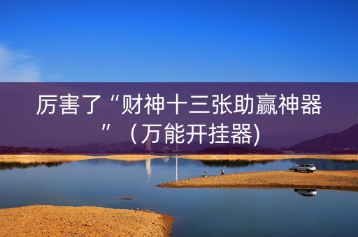 厉害了“财神十三张助赢神器”（万能开挂器)