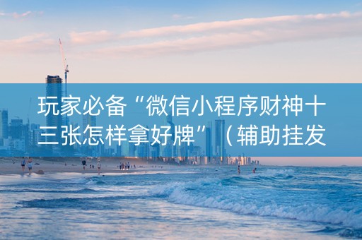 玩家必备“微信小程序财神十三张怎样拿好牌”（辅助挂发牌规律)