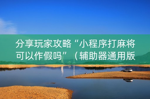 分享玩家攻略“小程序打麻将可以作假吗”（辅助器通用版)