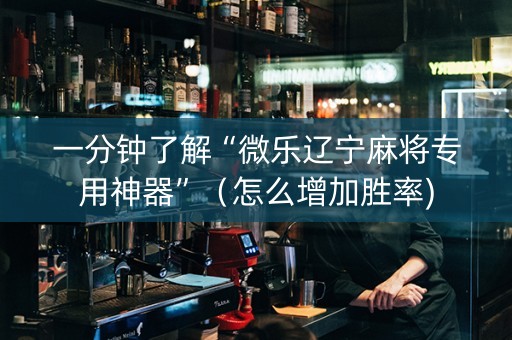 一分钟了解“微乐辽宁麻将专用神器”（怎么增加胜率)