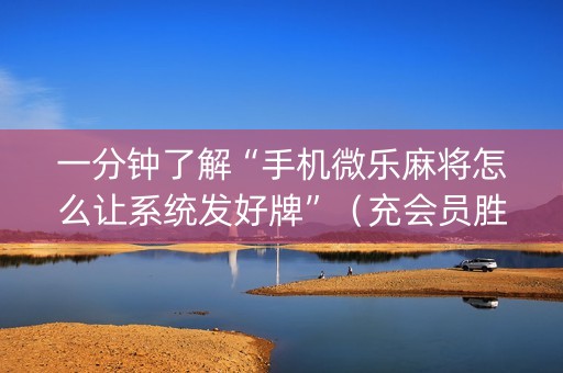 一分钟了解“手机微乐麻将怎么让系统发好牌”（充会员胜率高)