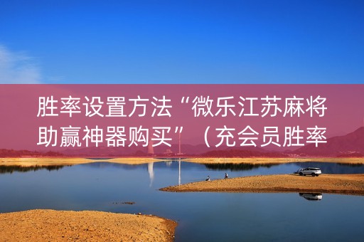 胜率设置方法“微乐江苏麻将助赢神器购买”（充会员胜率高)