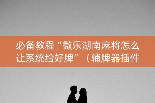必备教程“微乐湖南麻将怎么让系统给好牌”（辅牌器插件购买)