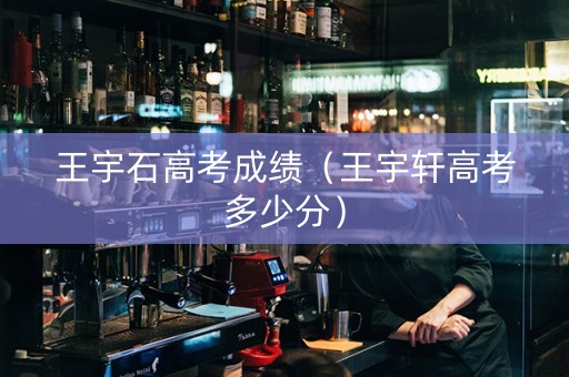 王宇石高考成绩（王宇轩高考多少分）