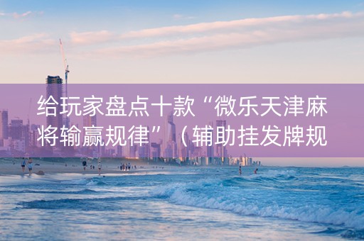 给玩家盘点十款“微乐天津麻将输赢规律”（辅助挂发牌规律)