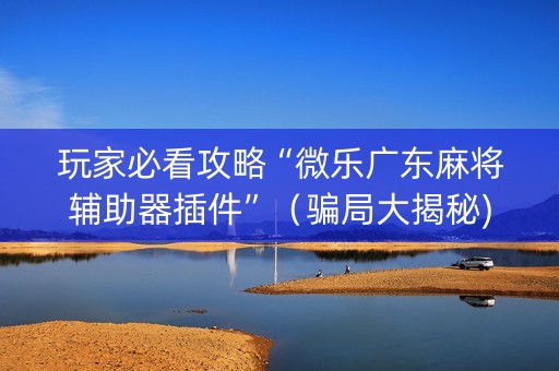 玩家必看攻略“微乐广东麻将辅助器插件”（骗局大揭秘)