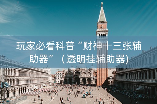 玩家必看科普“财神十三张辅助器”（透明挂辅助器)