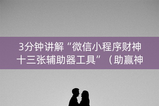 3分钟讲解“微信小程序财神十三张辅助器工具”（助赢神器购买)