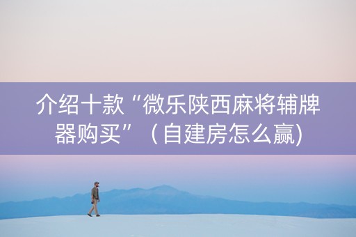 介绍十款“微乐陕西麻将辅牌器购买”（自建房怎么赢)