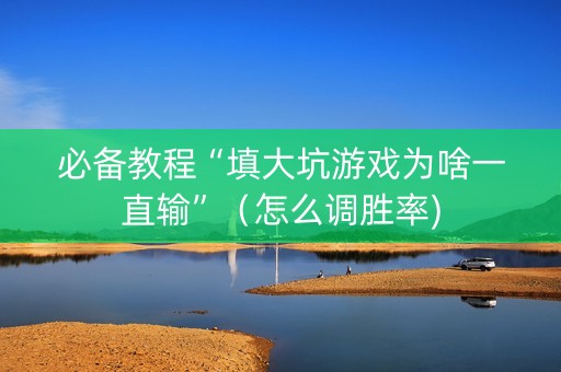 必备教程“填大坑游戏为啥一直输”（怎么调胜率)