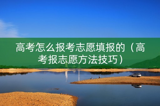 高考怎么报考志愿填报的（高考报志愿方法技巧）