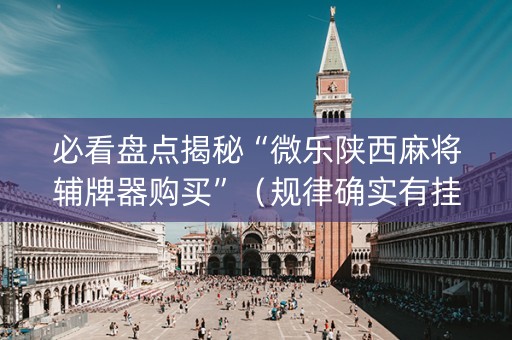 必看盘点揭秘“微乐陕西麻将辅牌器购买”（规律确实有挂)