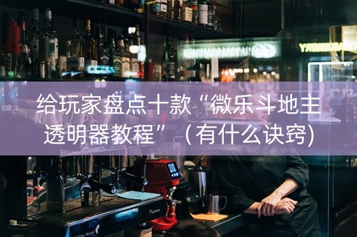 给玩家盘点十款“微乐斗地主透明器教程”（有什么诀窍)
