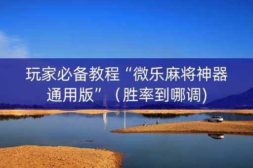 玩家必备教程“微乐麻将神器通用版”（胜率到哪调)