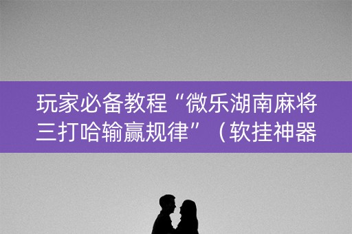 玩家必备教程“微乐湖南麻将三打哈输赢规律”（软挂神器)