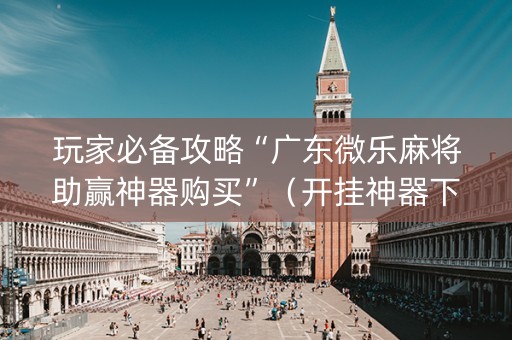 玩家必备攻略“广东微乐麻将助赢神器购买”（开挂神器下载)