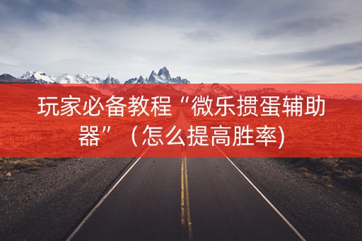 玩家必备教程“微乐掼蛋辅助器”（怎么提高胜率)