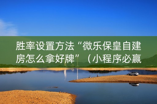 胜率设置方法“微乐保皇自建房怎么拿好牌”（小程序必赢神器)