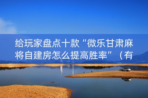 给玩家盘点十款“微乐甘肃麻将自建房怎么提高胜率”（有没有猫腻)