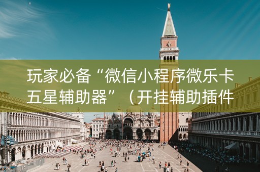 玩家必备“微信小程序微乐卡五星辅助器”（开挂辅助插件)