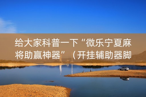 给大家科普一下“微乐宁夏麻将助赢神器”（开挂辅助器脚本)