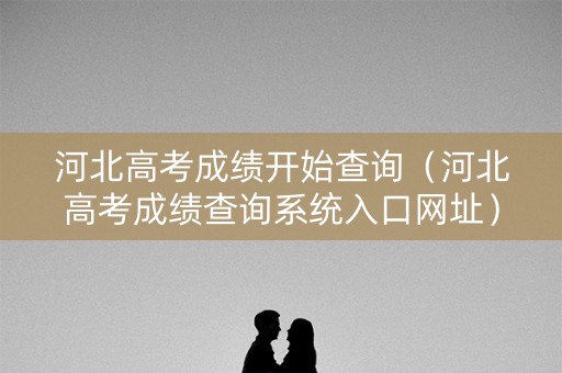 河北高考成绩开始查询（河北高考成绩查询系统入口网址）