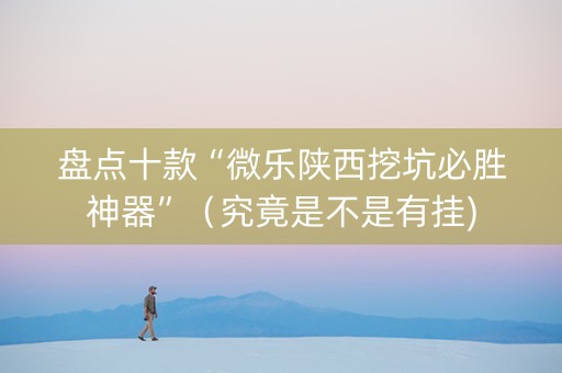 盘点十款“微乐陕西挖坑必胜神器”（究竟是不是有挂)