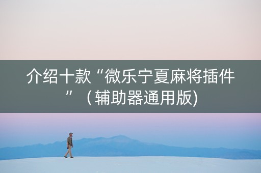介绍十款“微乐宁夏麻将插件”（辅助器通用版)