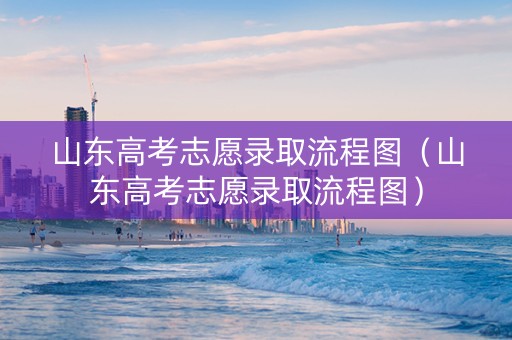 山东高考志愿录取流程图（山东高考志愿录取流程图）