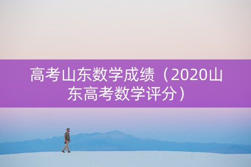 高考山东数学成绩（2020山东高考数学评分）