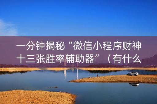 一分钟揭秘“微信小程序财神十三张胜率辅助器”（有什么规律)