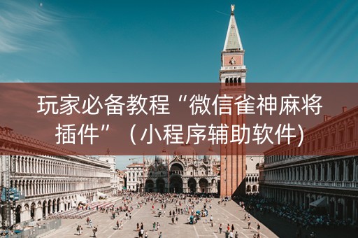 玩家必备教程“微信雀神麻将插件”（小程序辅助软件)
