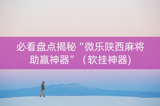 必看盘点揭秘“微乐陕西麻将助赢神器”（软挂神器)