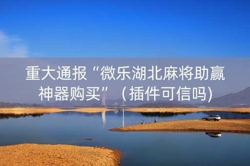 重大通报“微乐湖北麻将助赢神器购买”（插件可信吗)