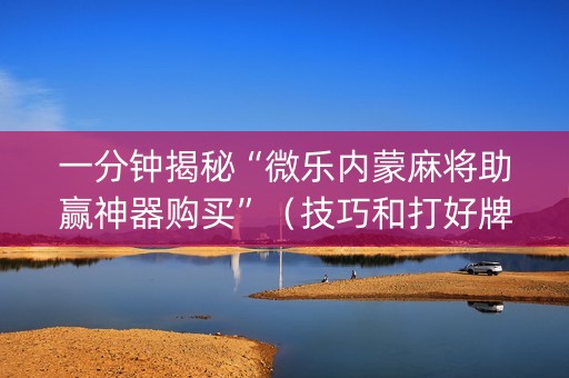 一分钟揭秘“微乐内蒙麻将助赢神器购买”（技巧和打好牌方法)