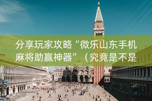 分享玩家攻略“微乐山东手机麻将助赢神器”（究竟是不是有挂)