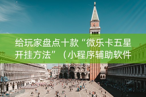 给玩家盘点十款“微乐卡五星开挂方法”（小程序辅助软件)