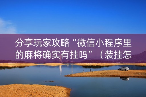 分享玩家攻略“微信小程序里的麻将确实有挂吗”（装挂怎么安装)
