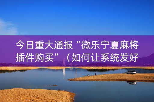 今日重大通报“微乐宁夏麻将插件购买”（如何让系统发好牌)