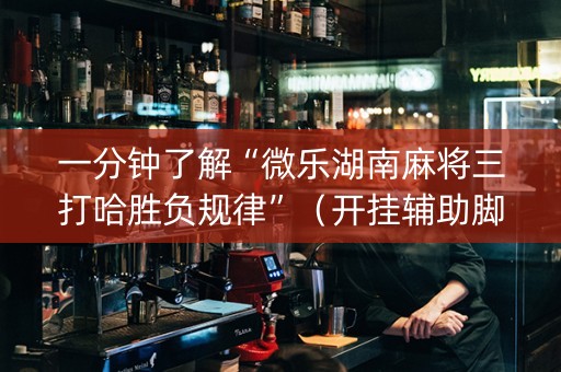 一分钟了解“微乐湖南麻将三打哈胜负规律”（开挂辅助脚本)