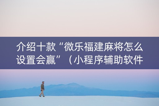 介绍十款“微乐福建麻将怎么设置会赢”（小程序辅助软件)